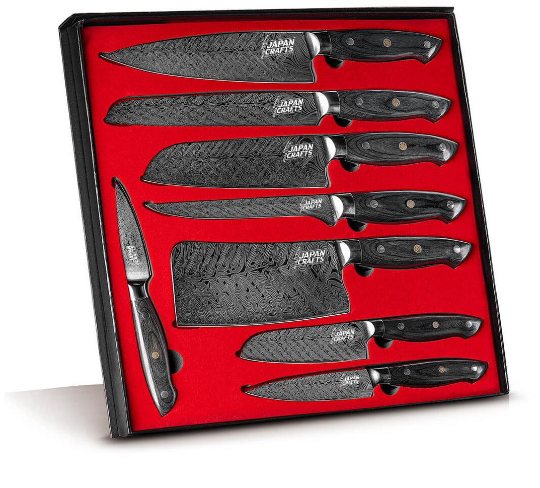 JapanCrafts 8pcs Knife Set