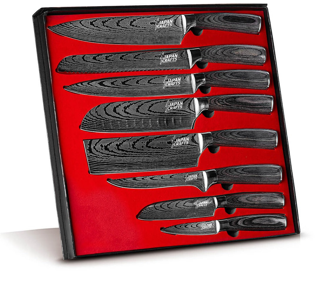 JapanCrafts 8pcs Knife Set