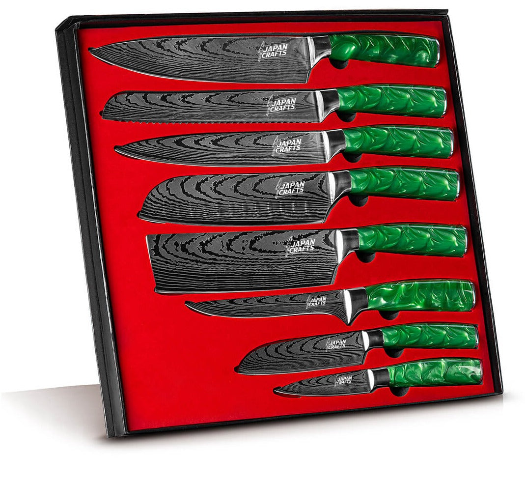 JapanCrafts 8pcs Knife Set