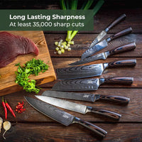 JapanCrafts 8pcs Knife Set