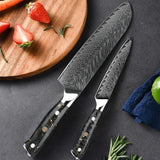 JapanCrafts Kiiro Damascus Knives